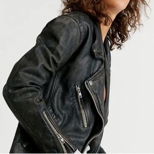 Free people leather jacket